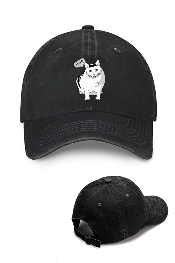 UH? Cat Thinkpad Vintage Cotton Cap