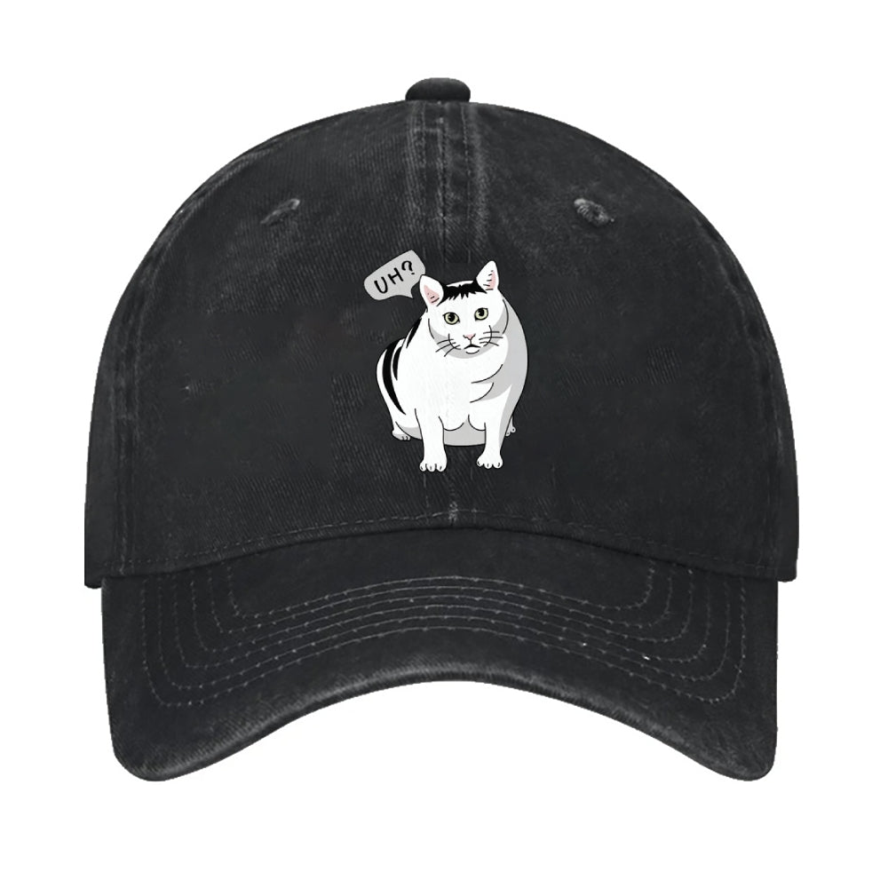 UH? Cat Thinkpad Vintage Cotton Cap