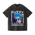 Megaman Vintage Wash Japanese Design T-Shirt