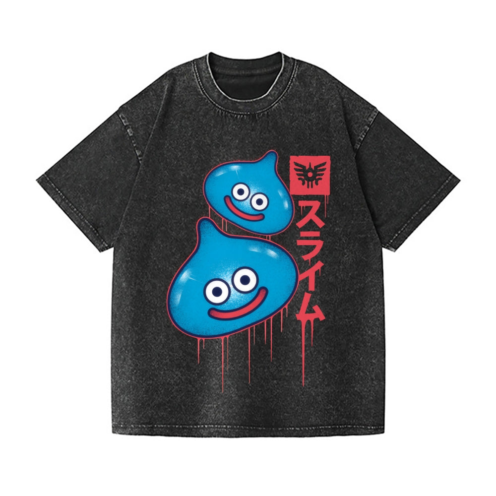 Slimes Vintage Wash Japanese Design T-Shirt