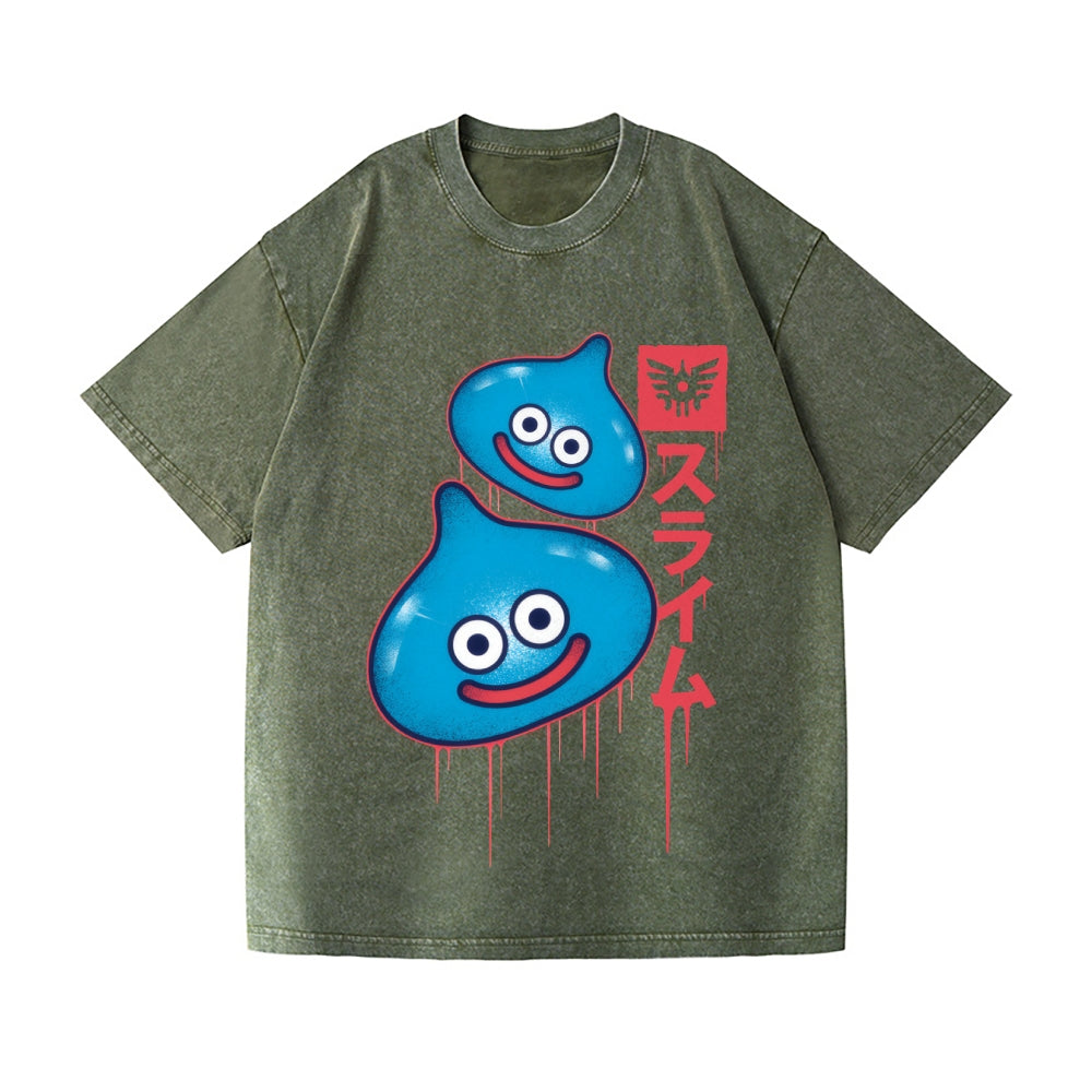 Slimes Vintage Wash Japanese Design T-Shirt