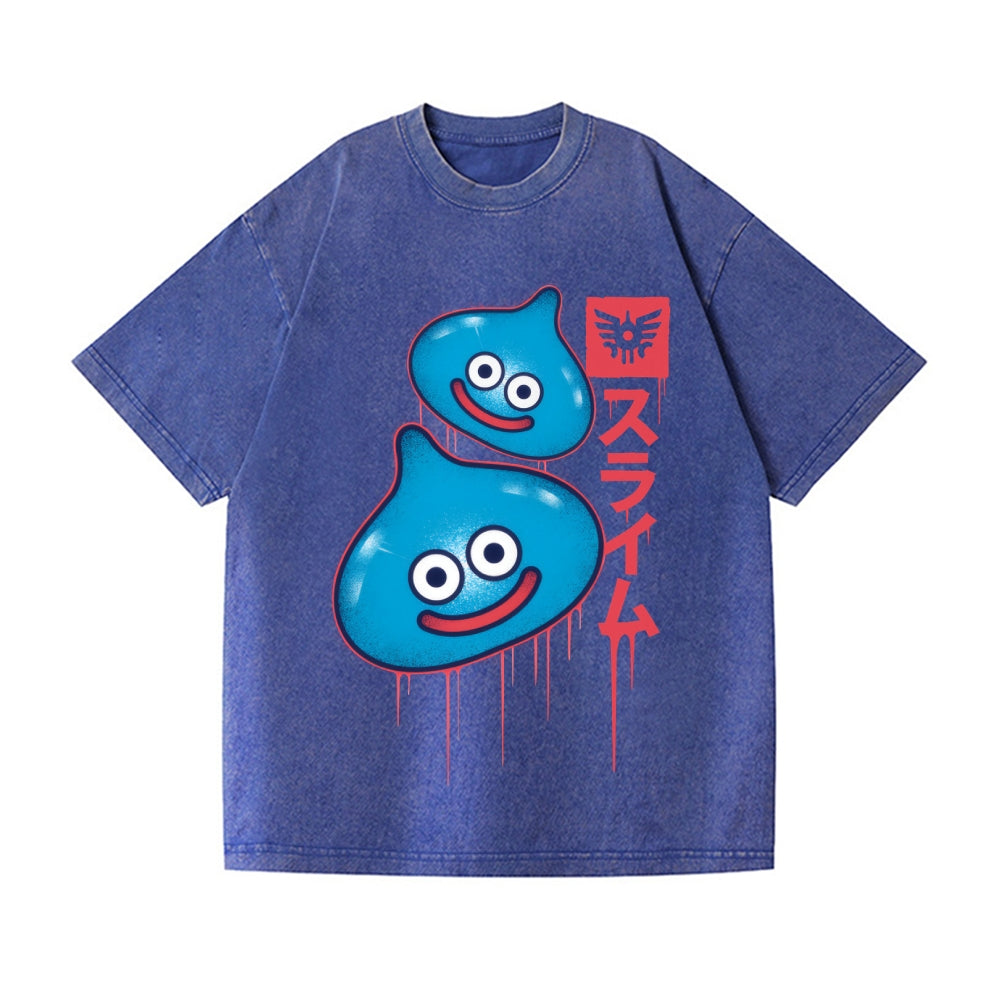 Slimes Vintage Wash Japanese Design T-Shirt