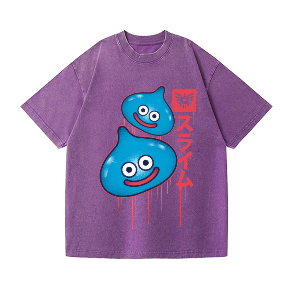 Slimes Vintage Wash Japanese Design T-Shirt