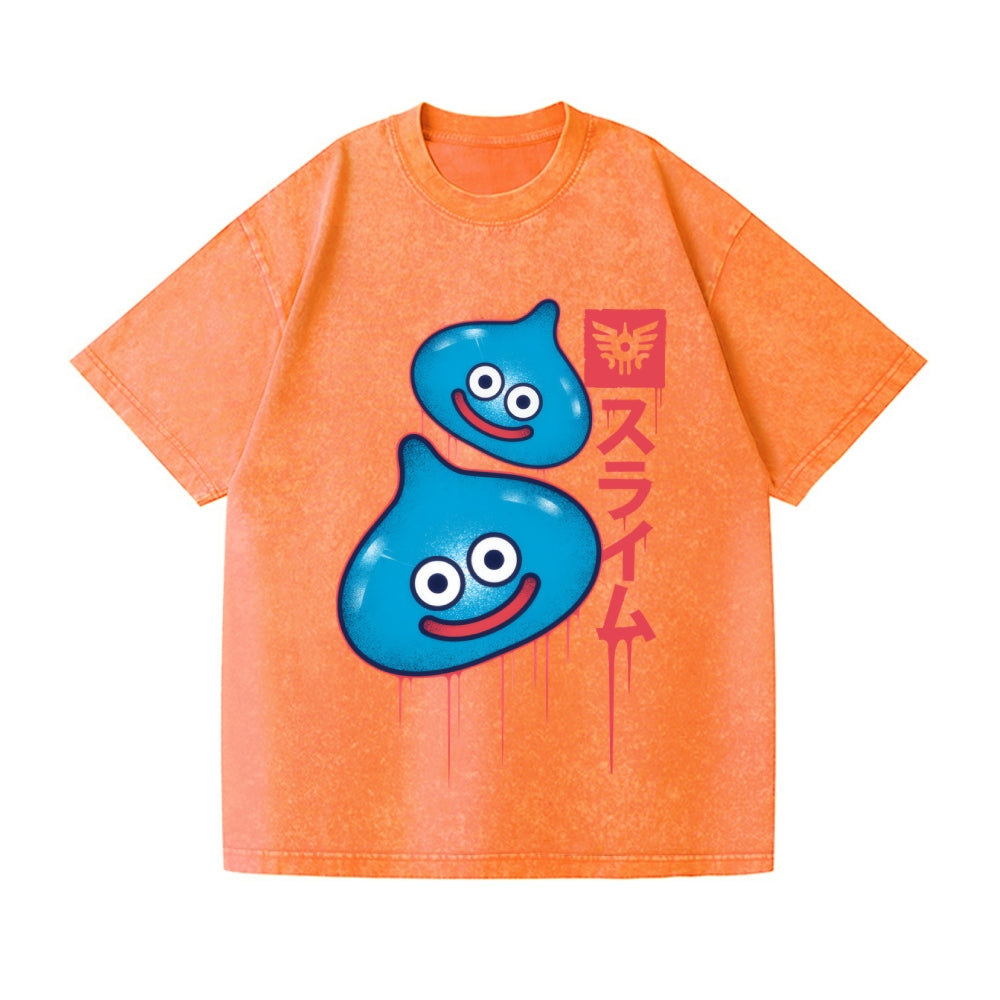 Slimes Vintage Wash Japanese Design T-Shirt