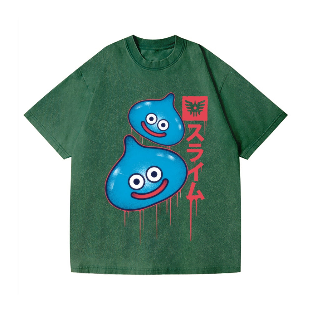 Slimes Vintage Wash Japanese Design T-Shirt