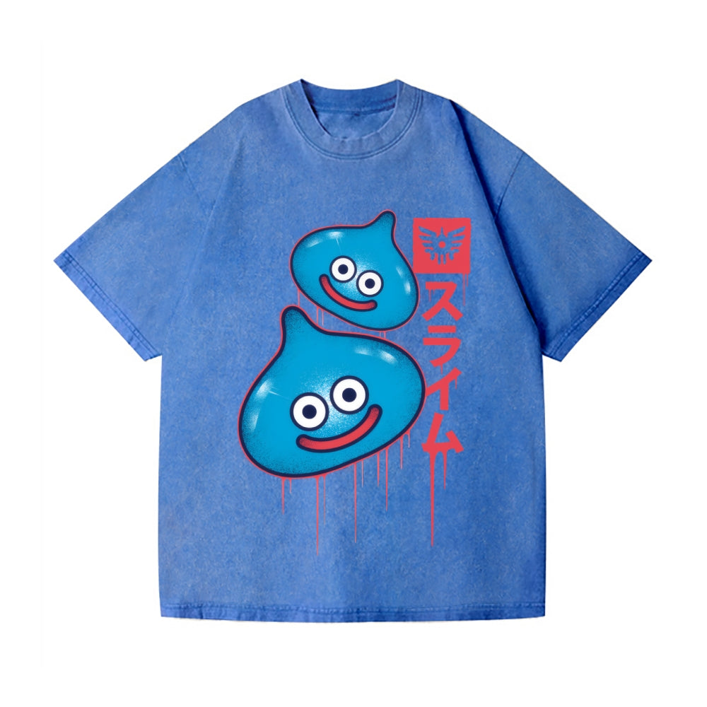 Slimes Vintage Wash Japanese Design T-Shirt