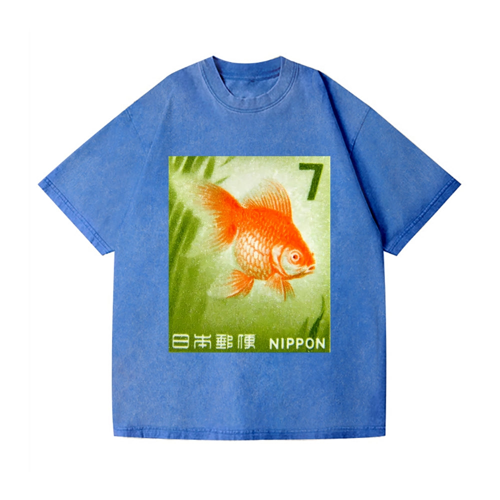1966 Japan Goldfish Vintage Wash Japanese Design T-Shirt