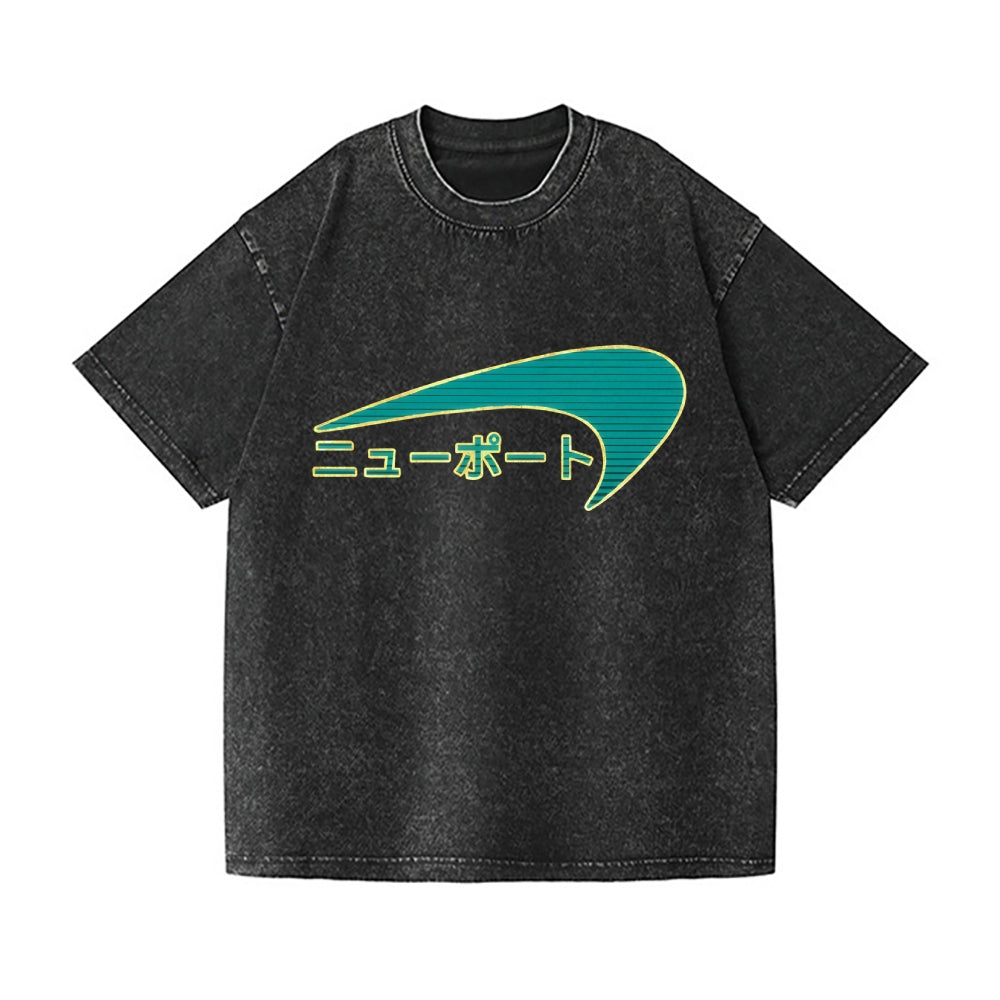 Newports Vintage Wash Japanese Design T-Shirt