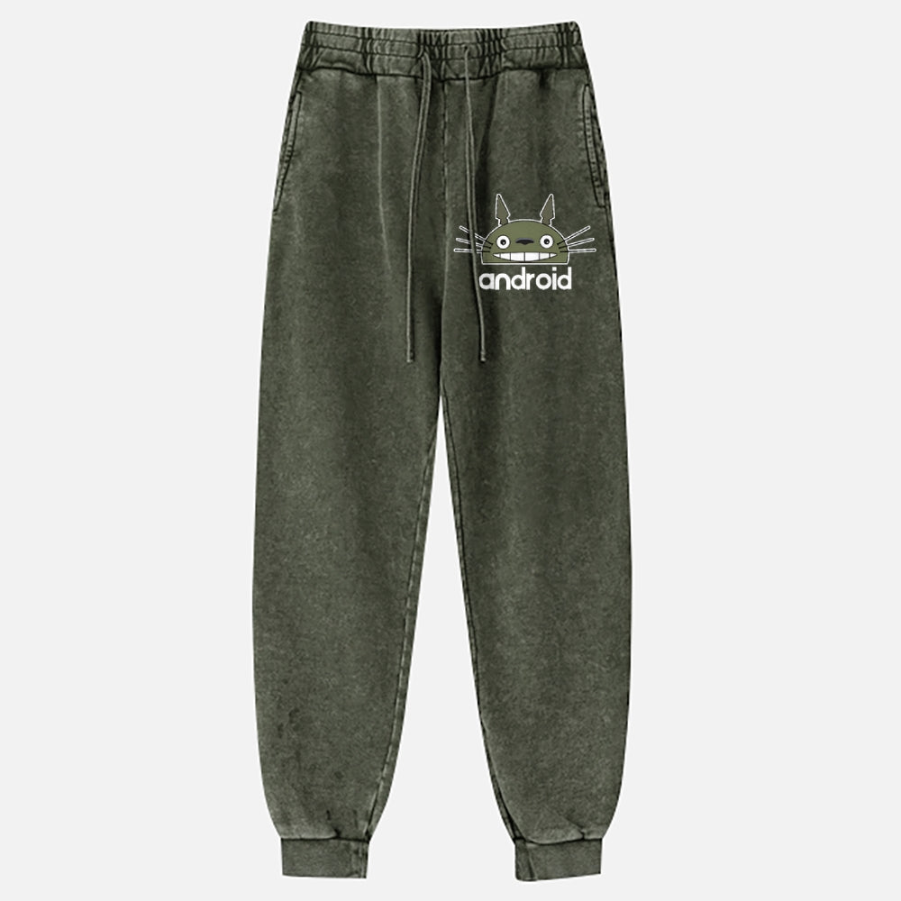 Ghibli Android Totoro Vintage Washed Jogger
