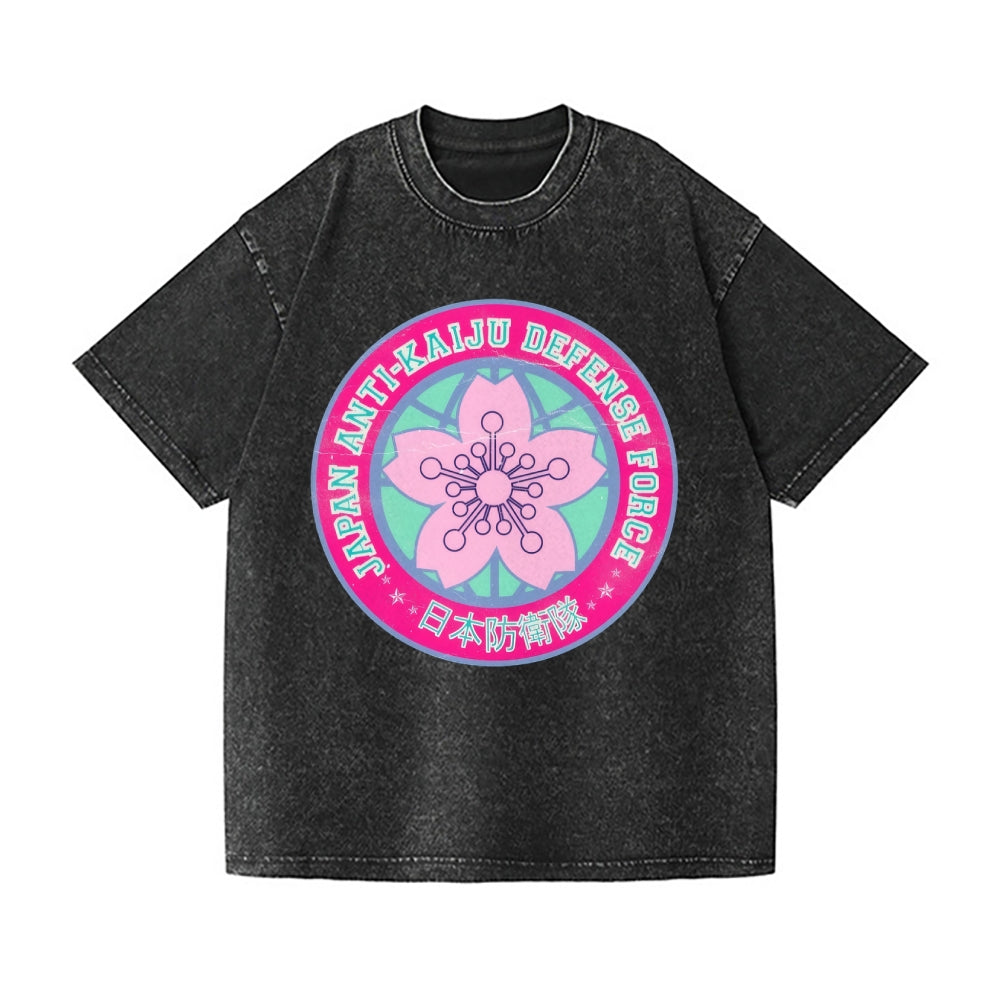 Kaiju No 8 Varsity Vintage Wash Japanese Design T-Shirt