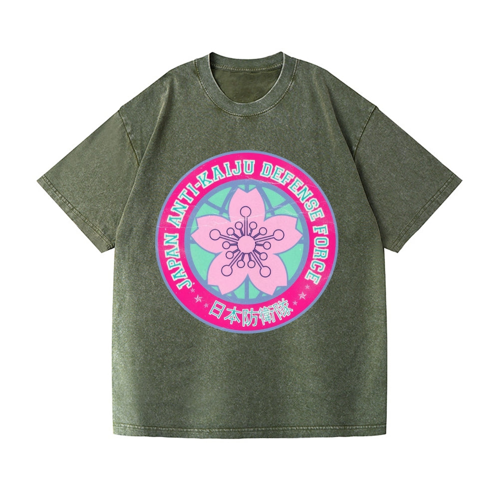 Kaiju No 8 Varsity Vintage Wash Japanese Design T-Shirt
