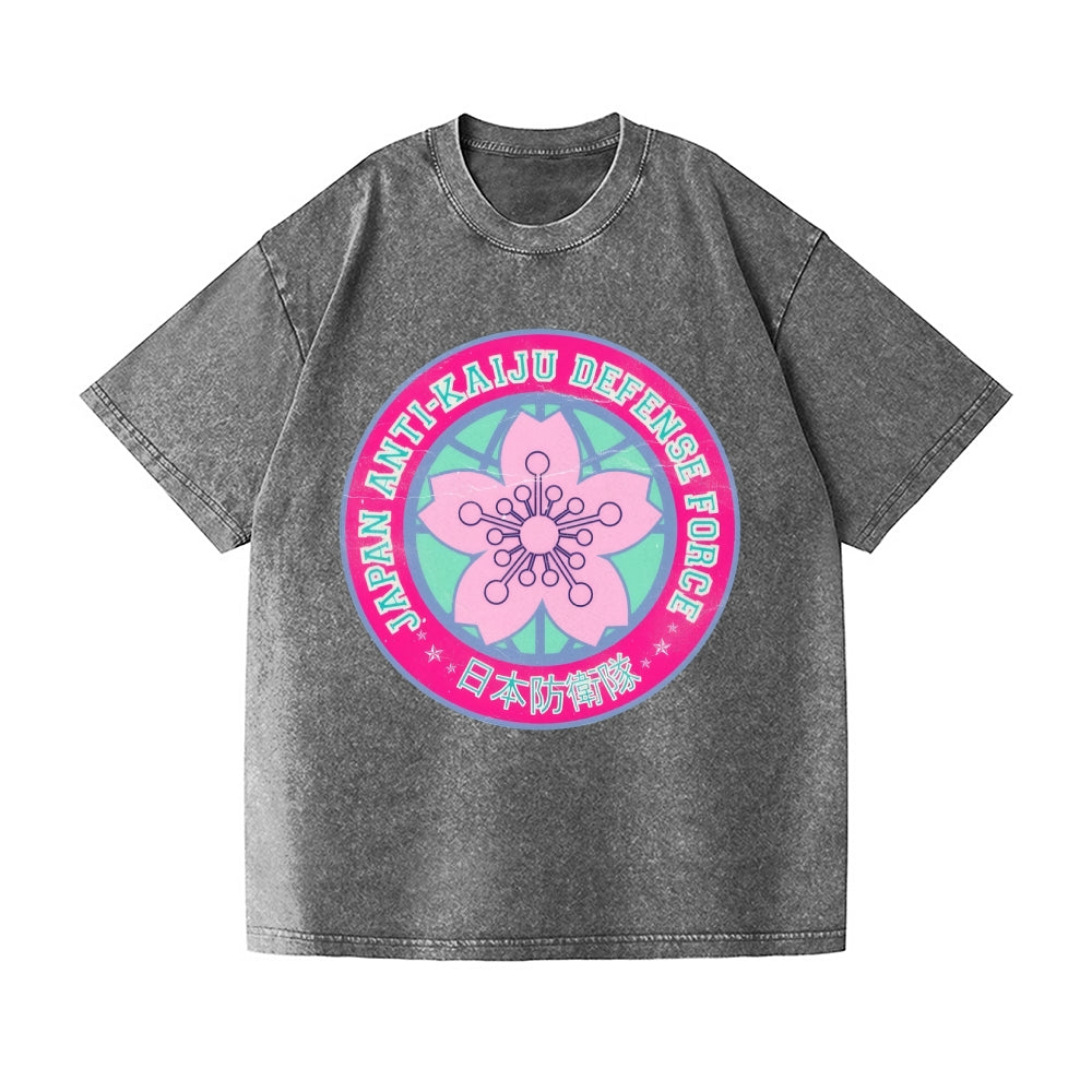 Kaiju No 8 Varsity Vintage Wash Japanese Design T-Shirt