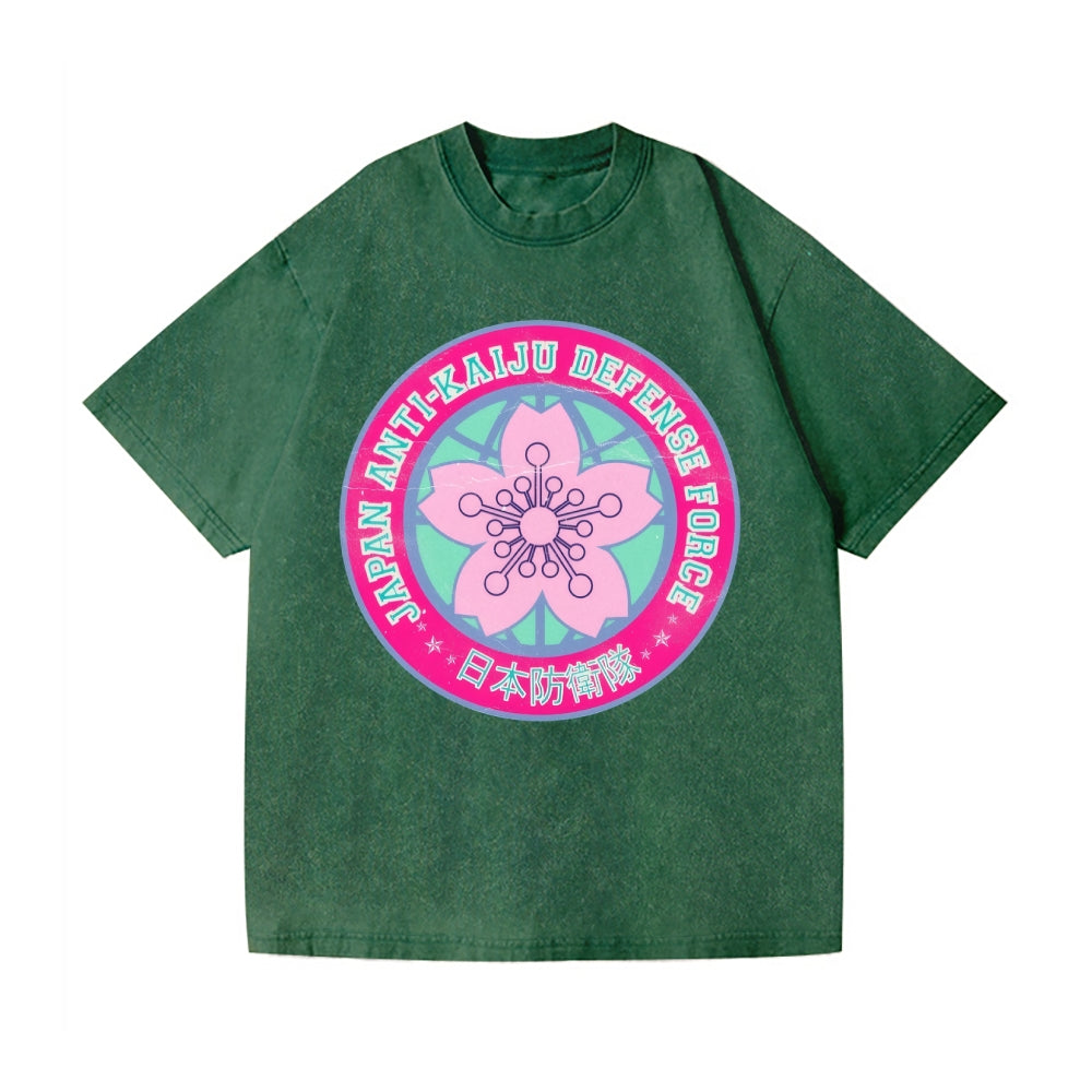 Kaiju No 8 Varsity Vintage Wash Japanese Design T-Shirt