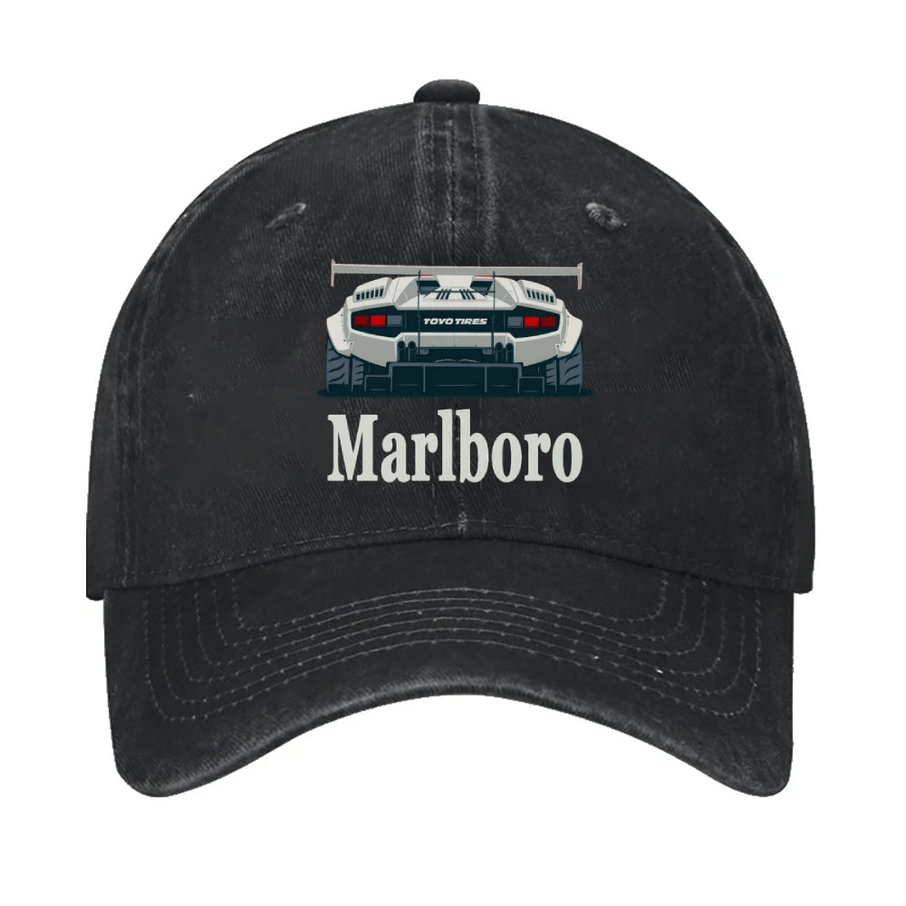 Marlboro Countach Car Thinkpad Vintage Cotton Cap