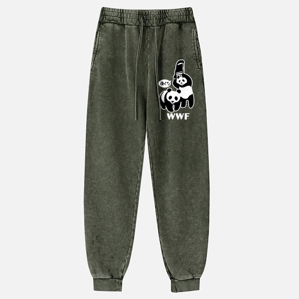WWF Panda Vintage Washed Jogger