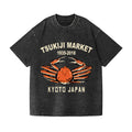 Kyoto Snow Crab Vintage Wash Japanese Design T-Shirt