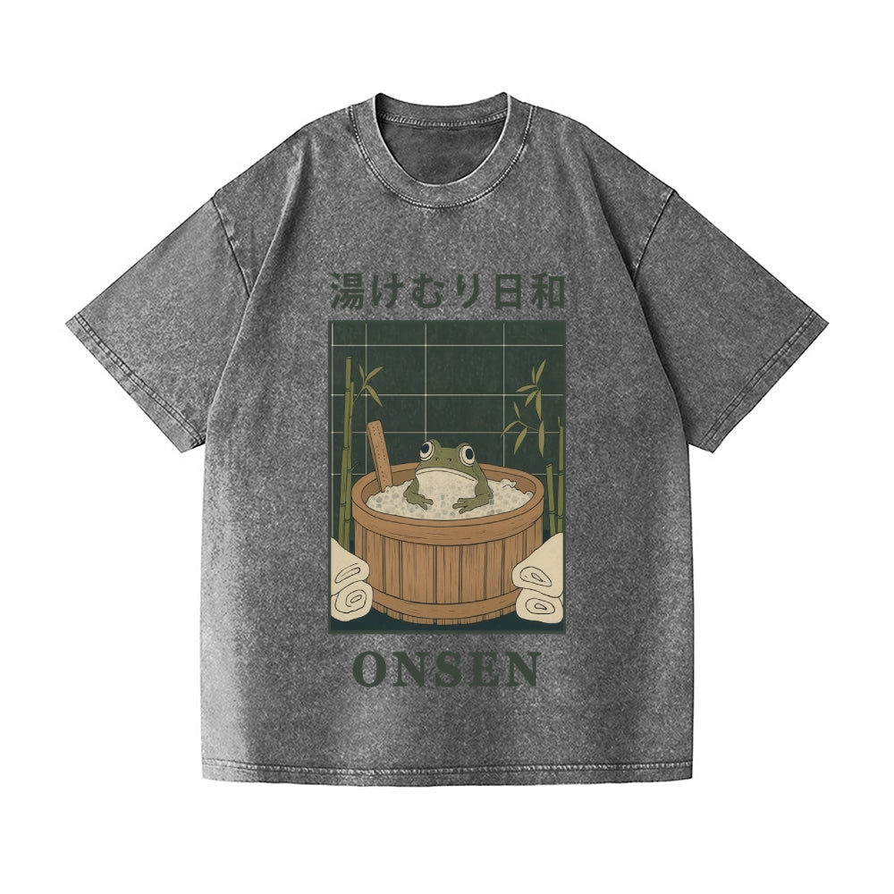 Frog Vintage Wash Japanese Design T-Shirt