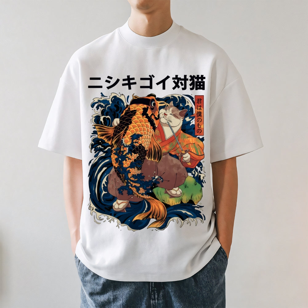 Koi Cat Japanese Style Classic Tee