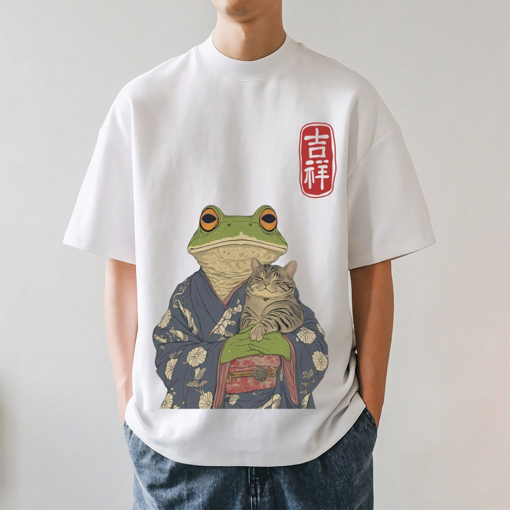 Frog Cat Japanese Style Classic Tee