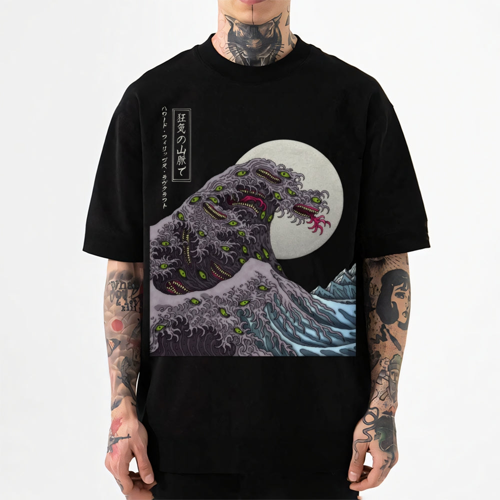Great Wave Shoggoth Japanese Style Classic Tee