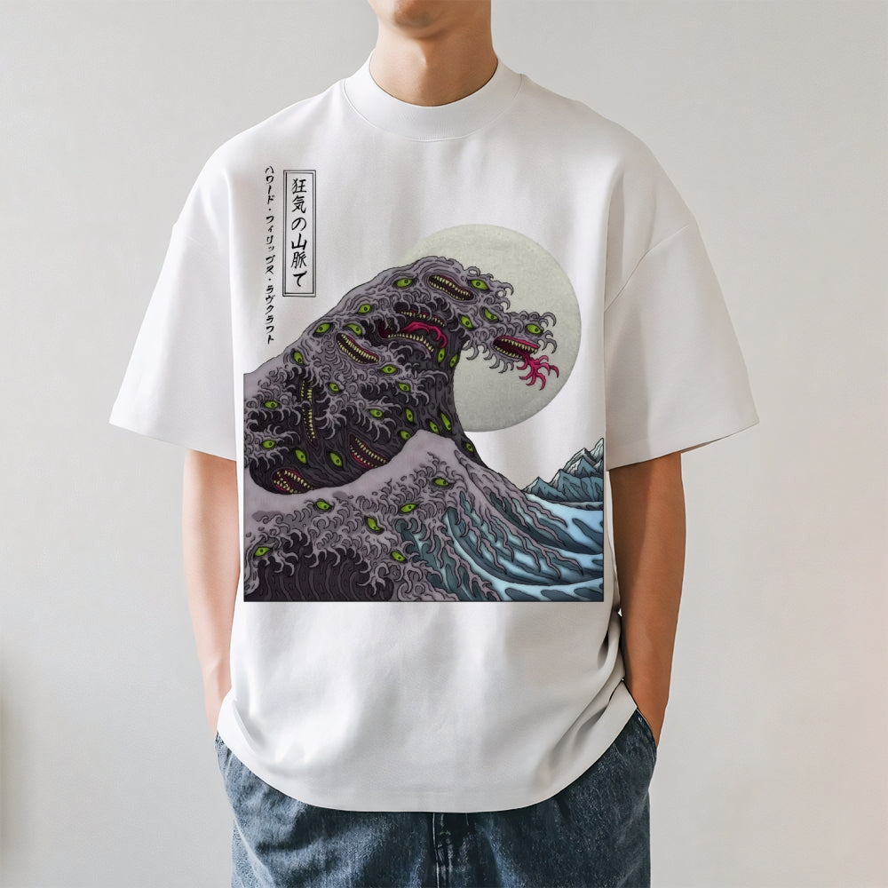 Great Wave Shoggoth Japanese Style Classic Tee