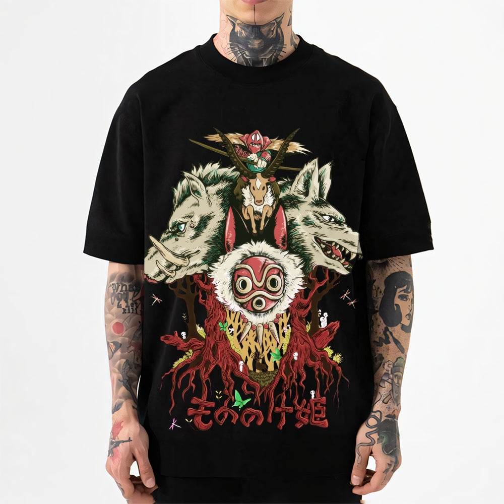 Ghibli Princess Mononoke Japanese Style Classic Tee