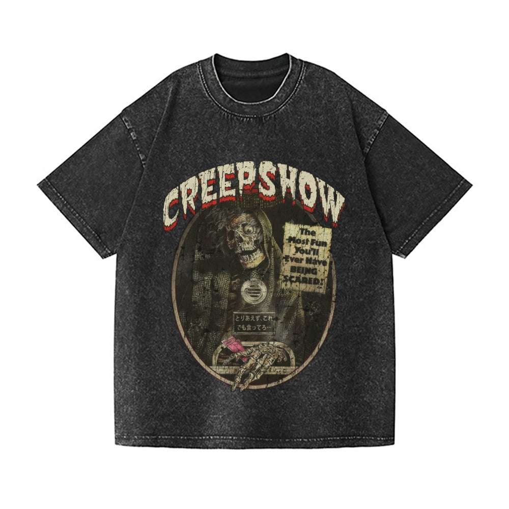 Halloween Creepshow 1982  Vintage Wash Japanese Design T-Shirt