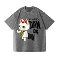 Dandadan Turbo Granny Cat  Vintage Wash Japanese Design T-Shirt