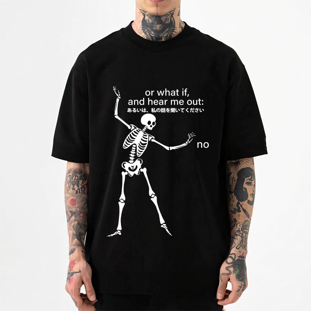 Sassy Skeleton Japanese Style Classic Tee