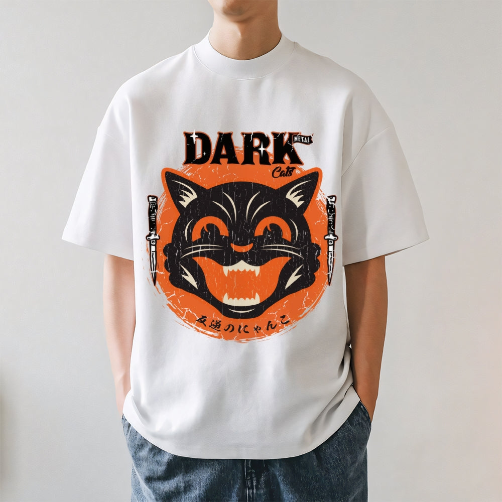 Halloween Black Cat Japanese Style Classic Tee