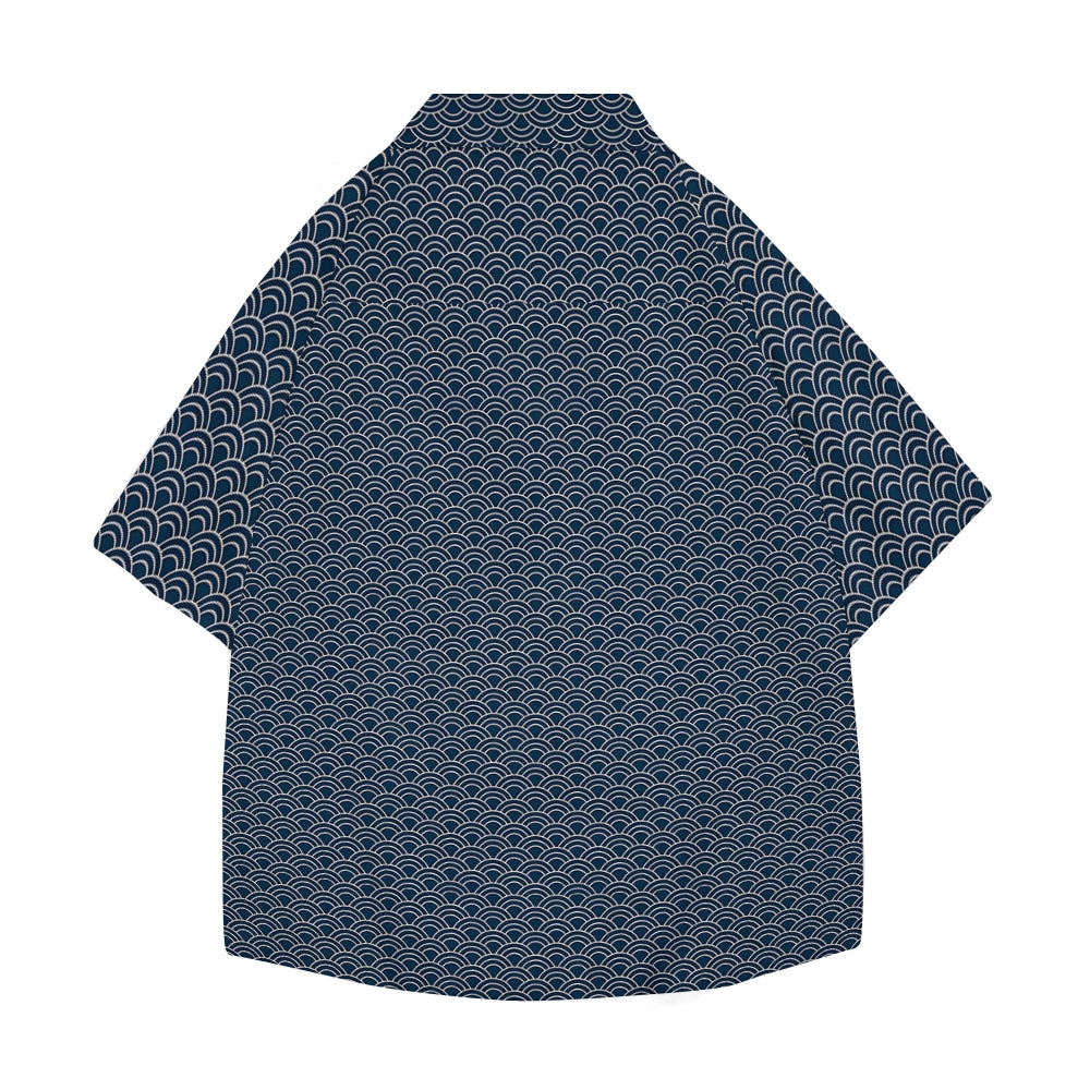 Japanese Texture Japanese Style Camp Shirt