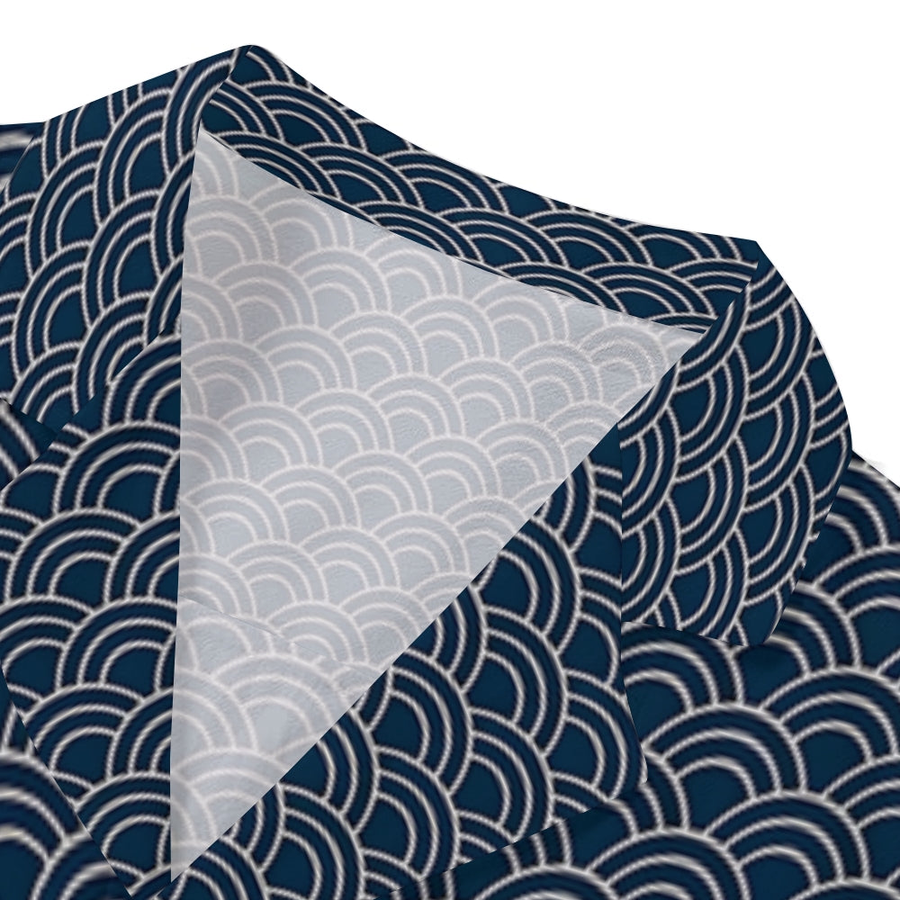 Japanese Texture Japanese Style Camp Shirt