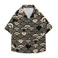 Cat Japanese Style Camp Shirt