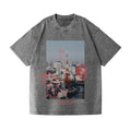 Kaiju Tokyo Tower Vintage Wash Japanese Design T-Shirt