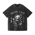 Coffee & Paperwork Skull Vintage Wash Japanese Design T-Shirt