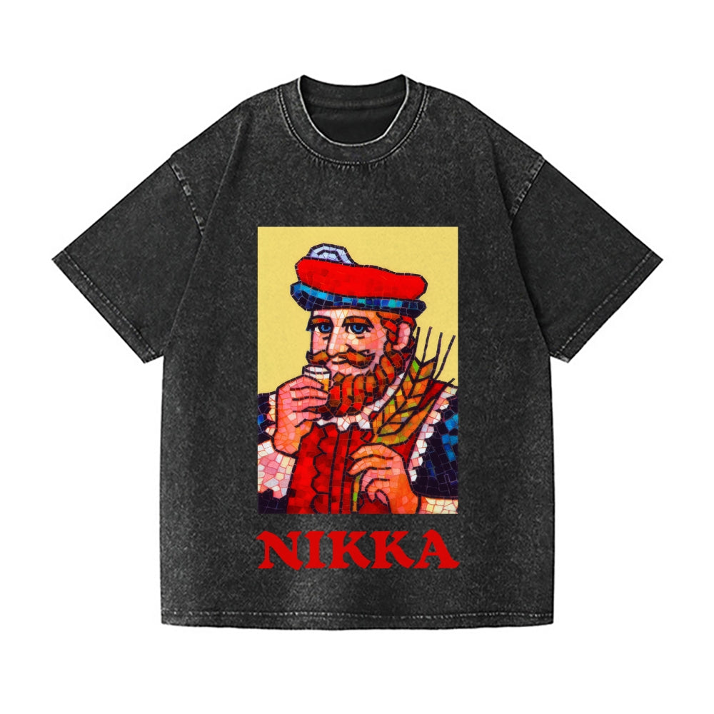Nikka Whisky Vintage Wash Japanese Design T-Shirt