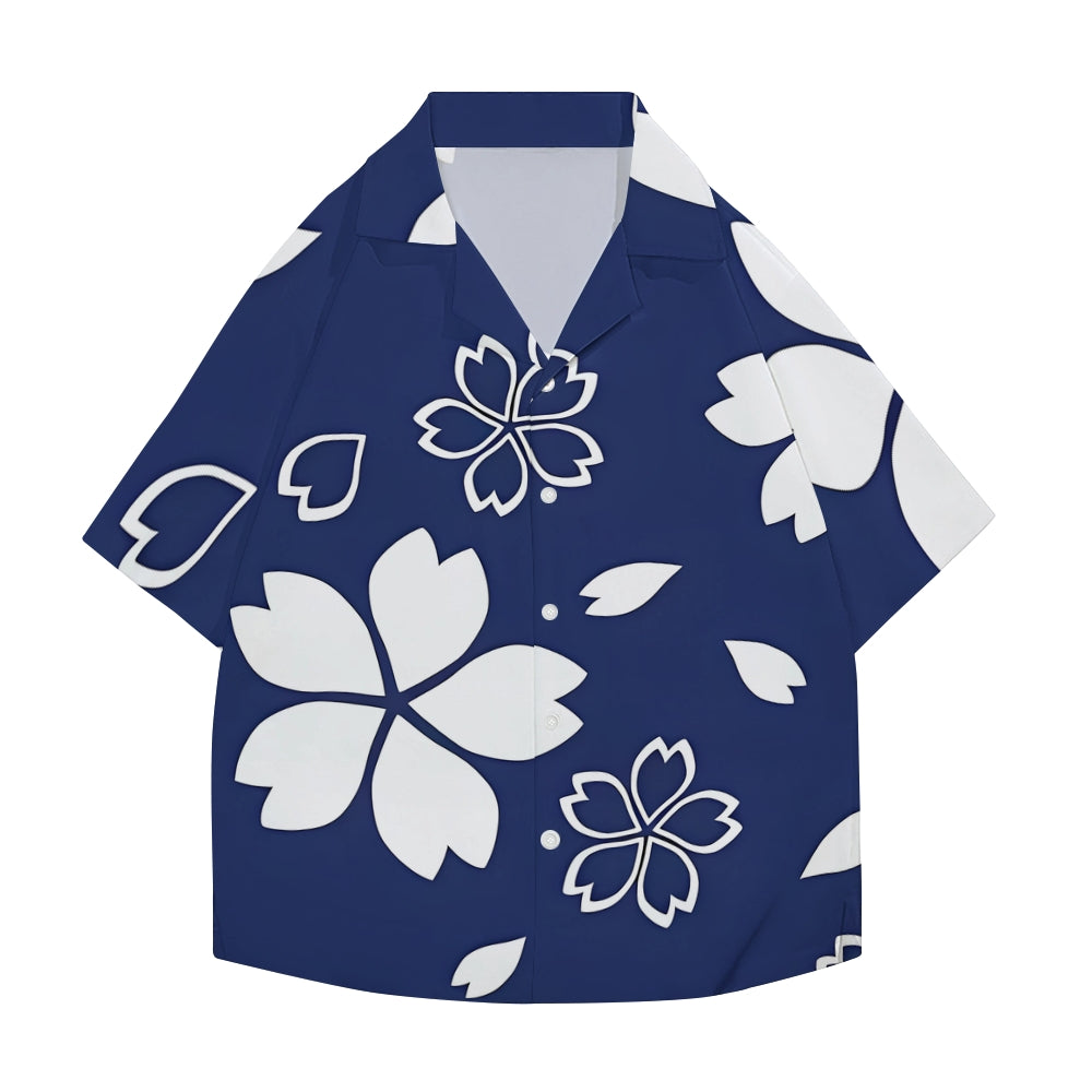 Sakura Cherry Blossom Japanese Style Camp Shirt