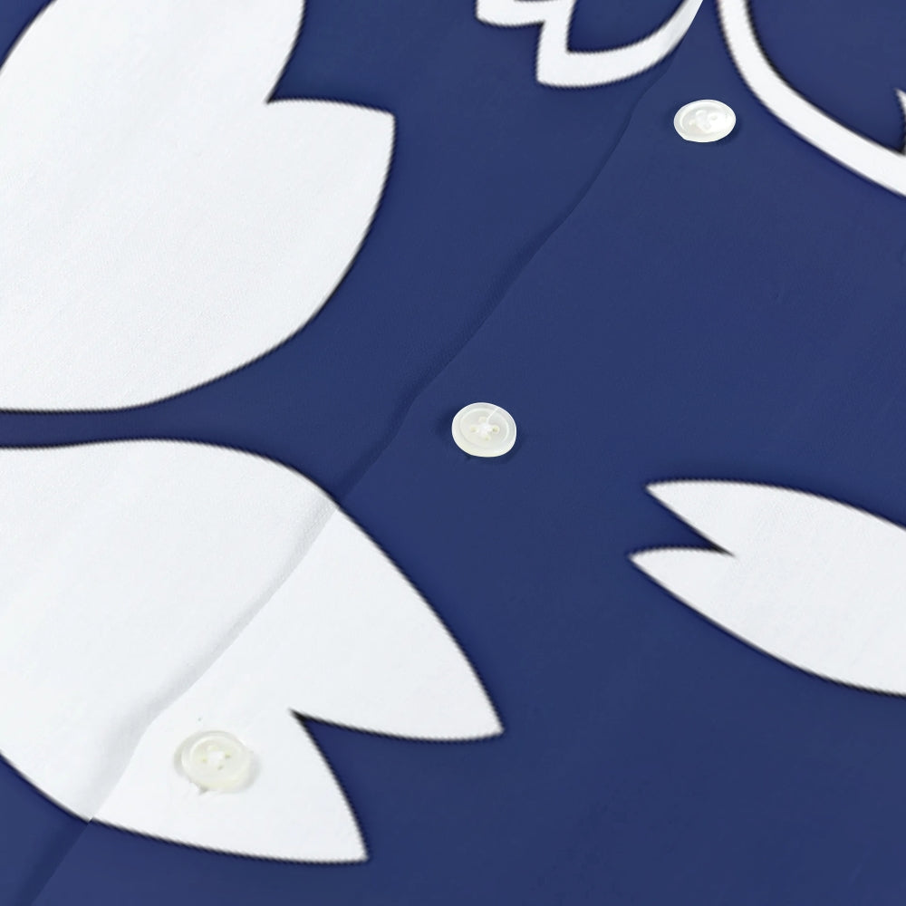 Sakura Cherry Blossom Japanese Style Camp Shirt