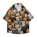 Cat Japanese Style Camp Shirt