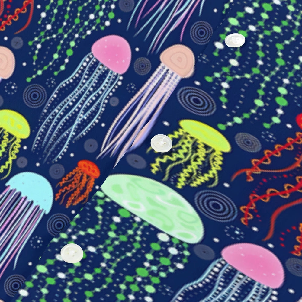 Jellyfish Japanese Style Camp Shirt