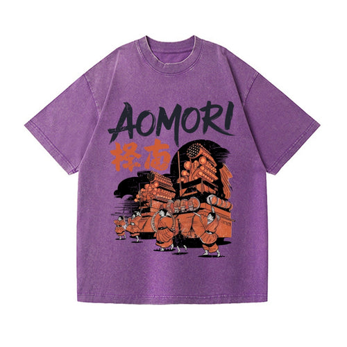 Aomori Vintage Wash Japanese Design T-Shirt