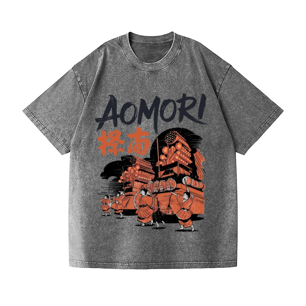 Aomori Vintage Wash Japanese Design T-Shirt