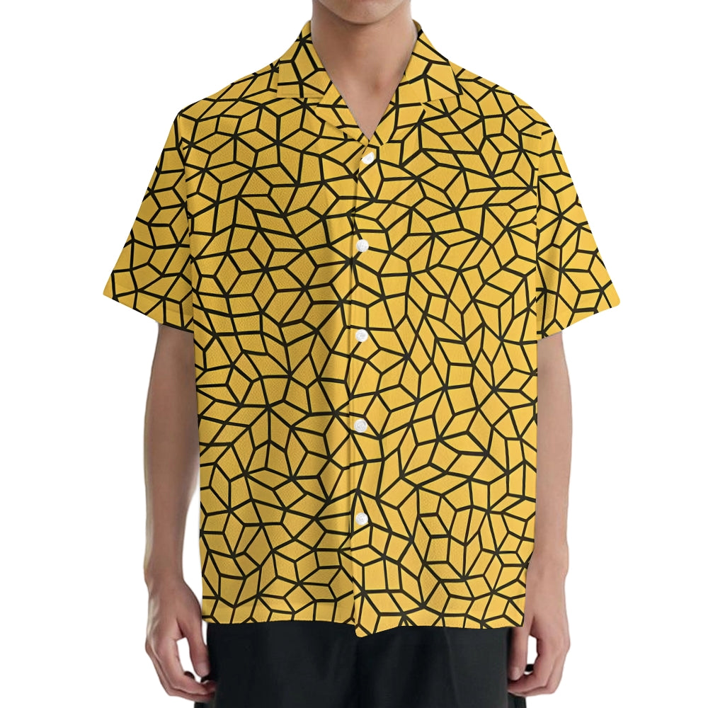 Yayoi Kusama Geometric Japanese Style Camp Shirt