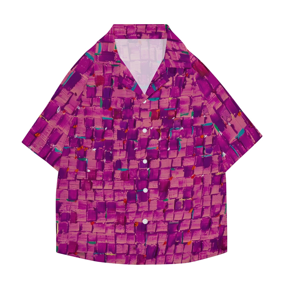 Mosaic Japanese Style Camp Shirt