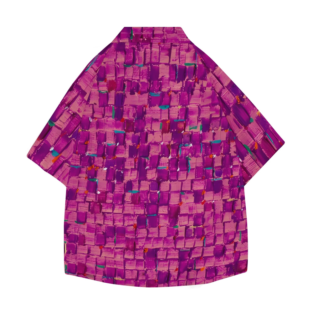 Mosaic Japanese Style Camp Shirt