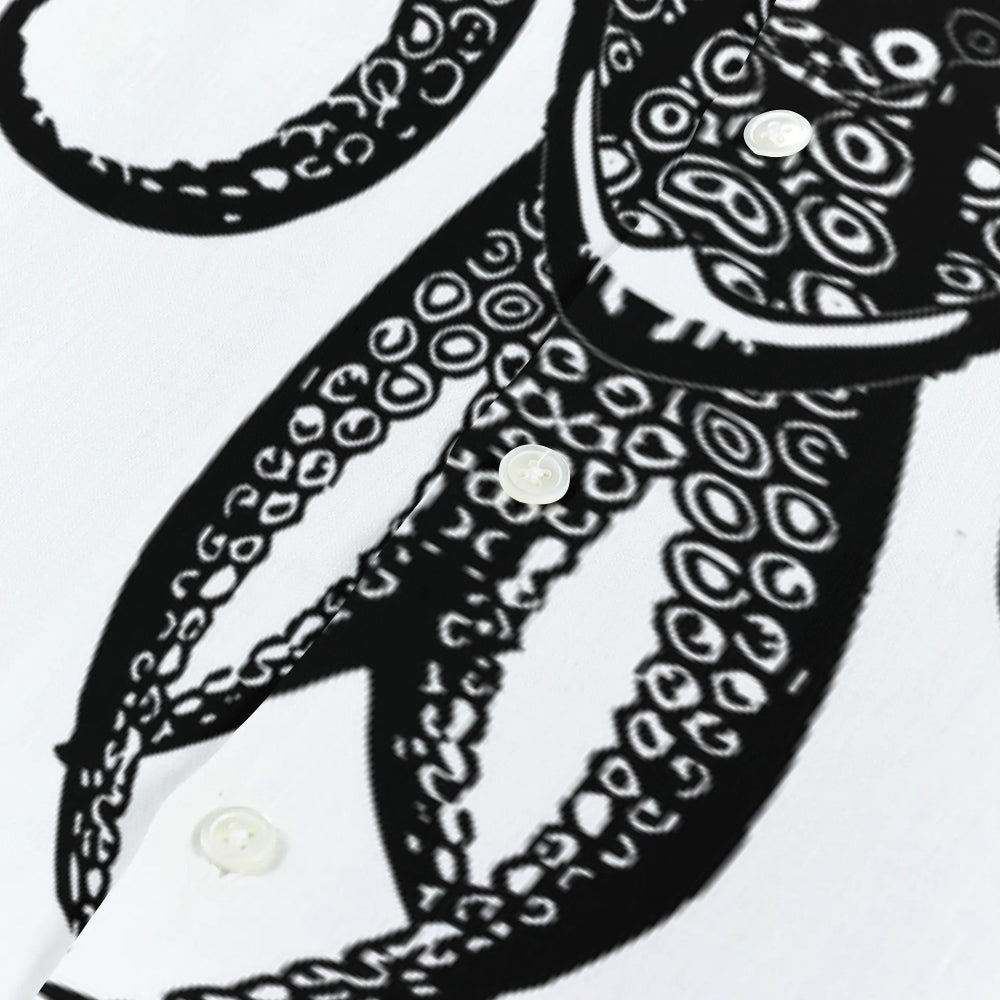 Octopus Tentacles Japanese Style Camp Shirt