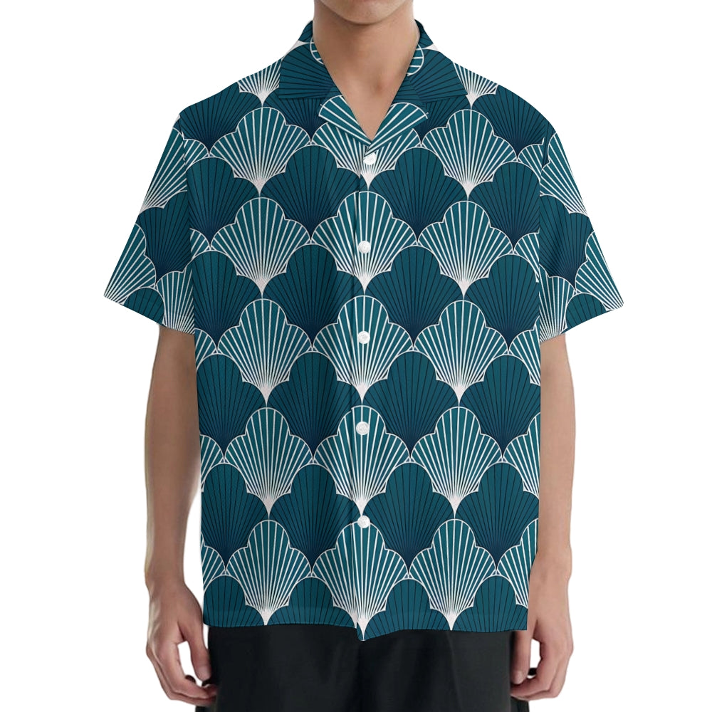 Japanese Texture Japanese Style Camp Shirt