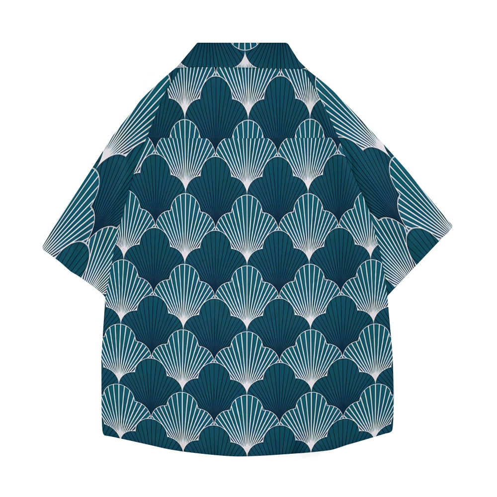 Japanese Texture Japanese Style Camp Shirt