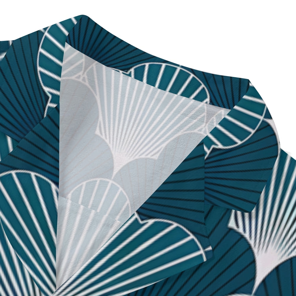 Japanese Texture Japanese Style Camp Shirt