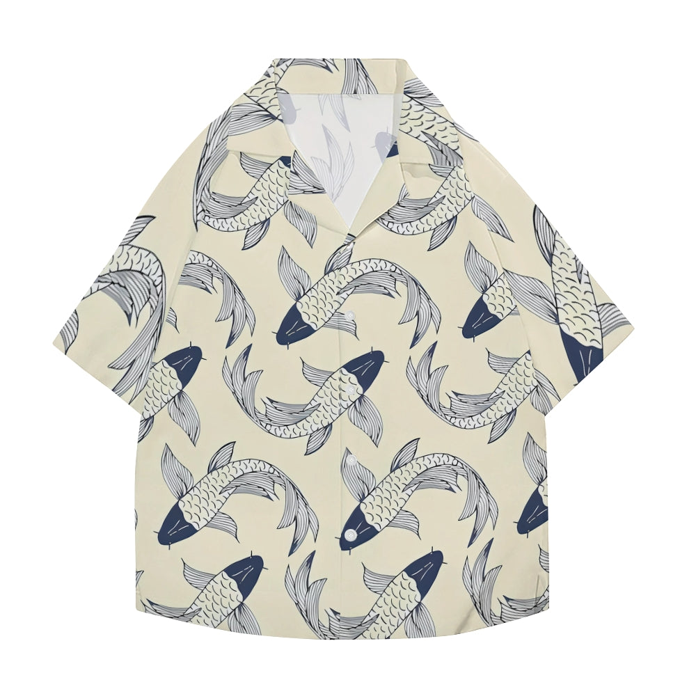 Koi Japanese Style Camp Shirt